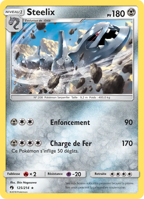 Steelix — carte 125 de l’extension Tonnerre Perdu