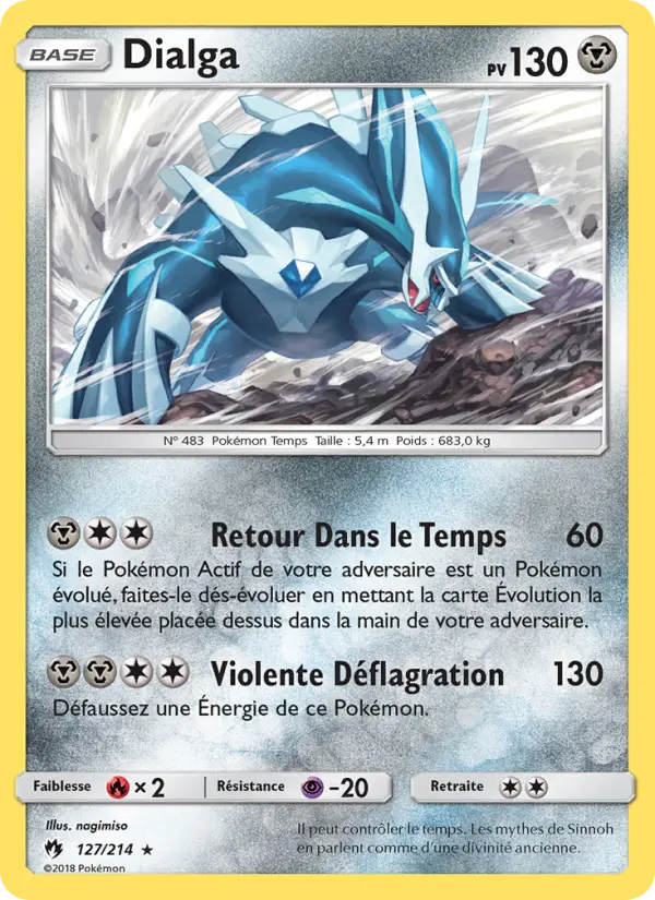 Dialga — carte 127 de l’extension Tonnerre Perdu