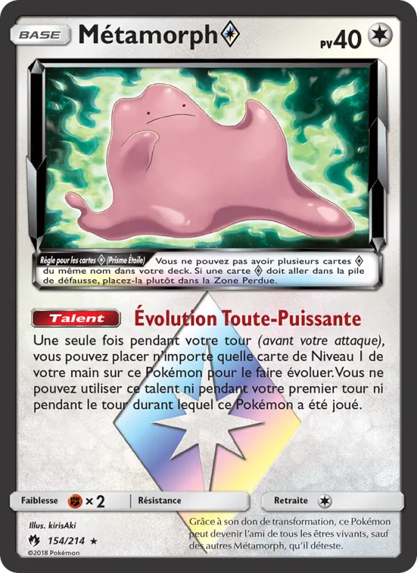 Métamorph ◇ — carte 154 de l’extension Tonnerre Perdu