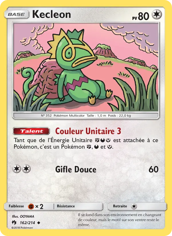 Kecleon — carte 162 de l’extension Tonnerre Perdu