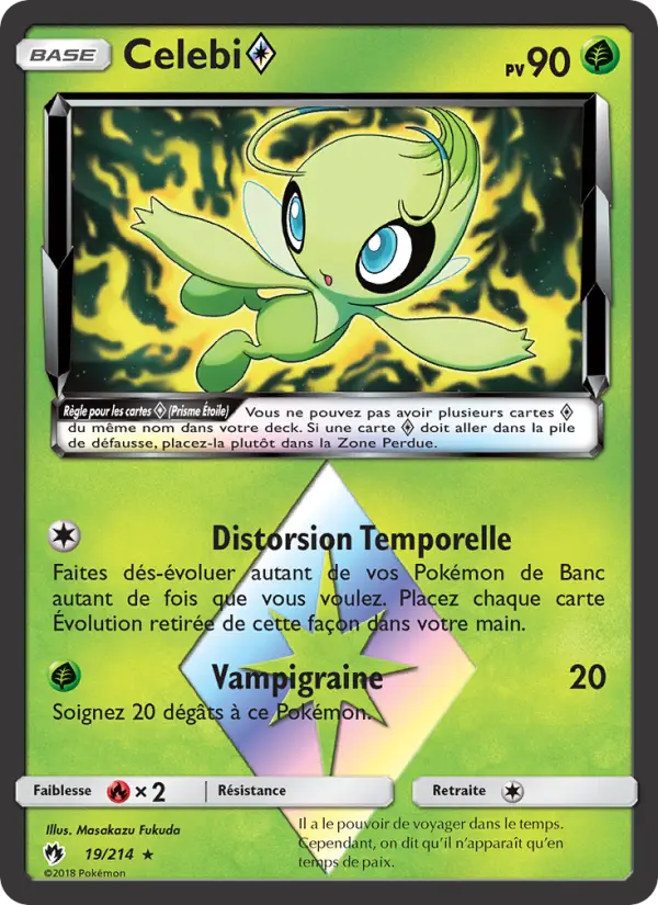 Celebi ◇ — carte 19 de l’extension Tonnerre Perdu