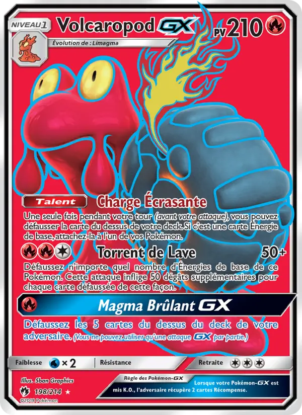 Volcaropod GX — carte 198 de l’extension Tonnerre Perdu
