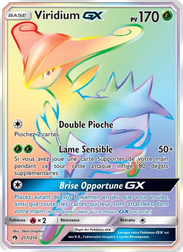 Viridium GX — carte 217 de l’extension Tonnerre Perdu