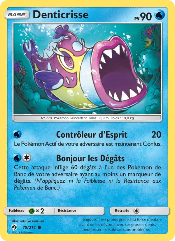 Denticrisse — carte 70 de l’extension Tonnerre Perdu