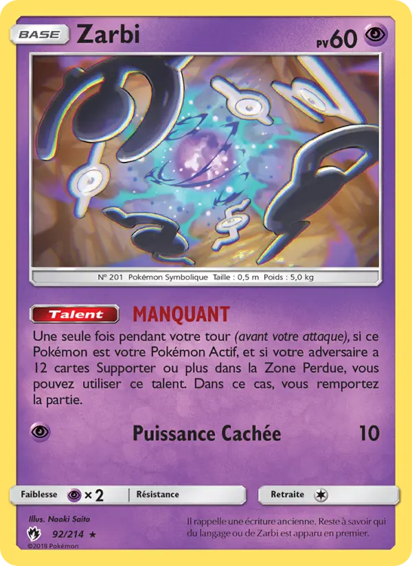 Zarbi — carte 92 de l’extension Tonnerre Perdu