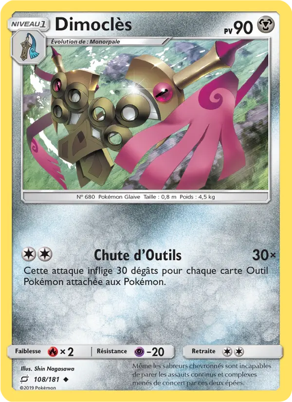 Dimoclès — carte 108 de l’extension Duo de Choc