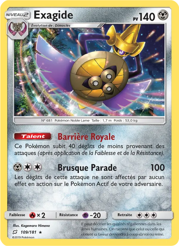 Exagide — carte 109 de l’extension Duo de Choc