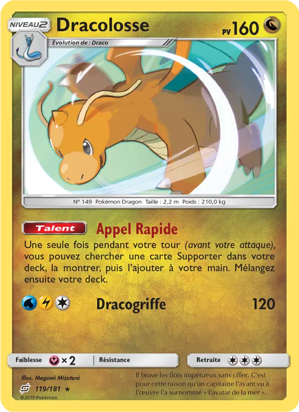 Dracolosse — carte 119 de l’extension Duo de Choc