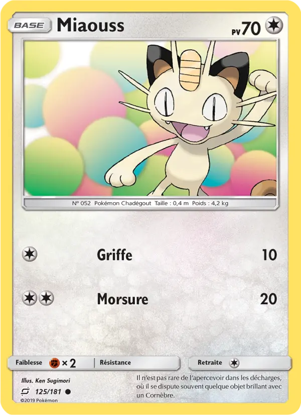 Miaouss — carte 125 de l’extension Duo de Choc