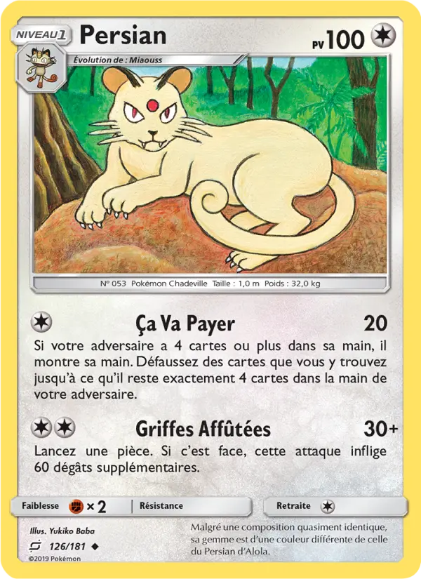 Persian — carte 126 de l’extension Duo de Choc