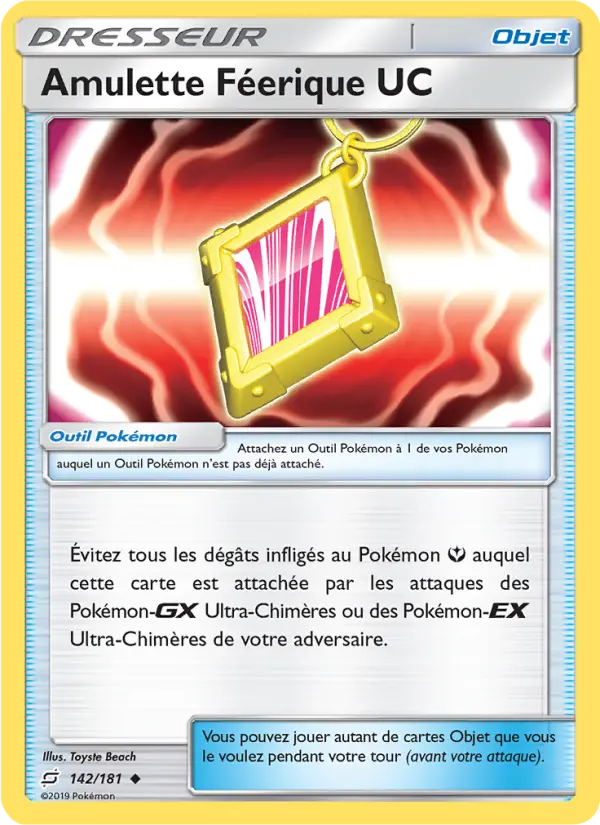 Amulette Féerique UC — carte 142 de l’extension Duo de Choc
