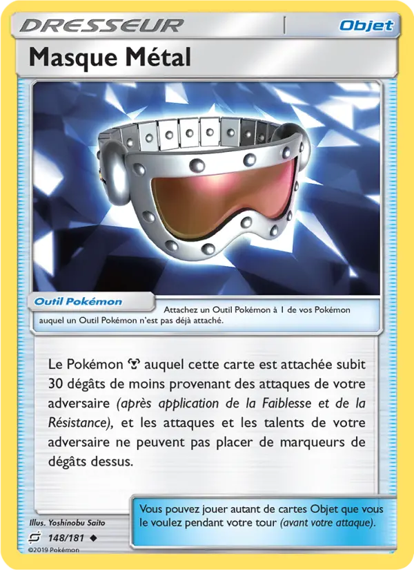 Masque Métal — carte 148 de l’extension Duo de Choc