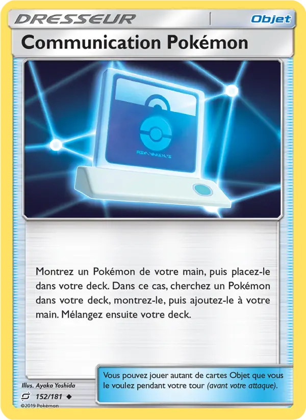Communication Pokémon — carte 152 de l’extension Duo de Choc