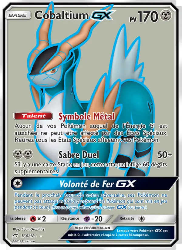 Cobaltium GX — carte 168 de l’extension Duo de Choc
