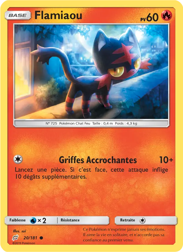 Flamiaou — carte 20 de l’extension Duo de Choc