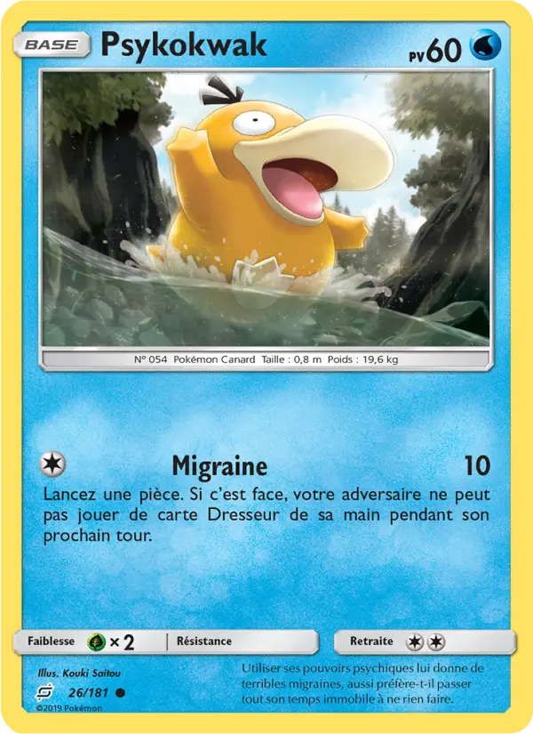 Psykokwak — carte 26 de l’extension Duo de Choc