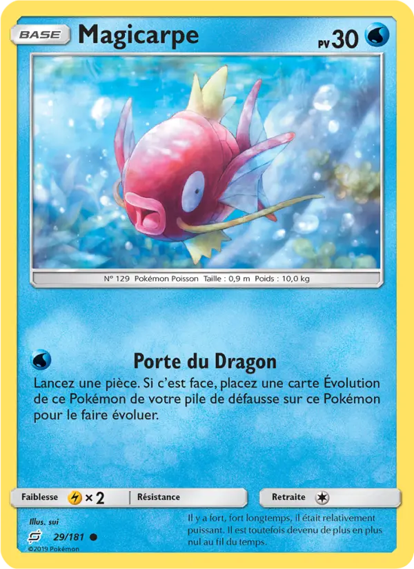 Magicarpe — carte 29 de l’extension Duo de Choc