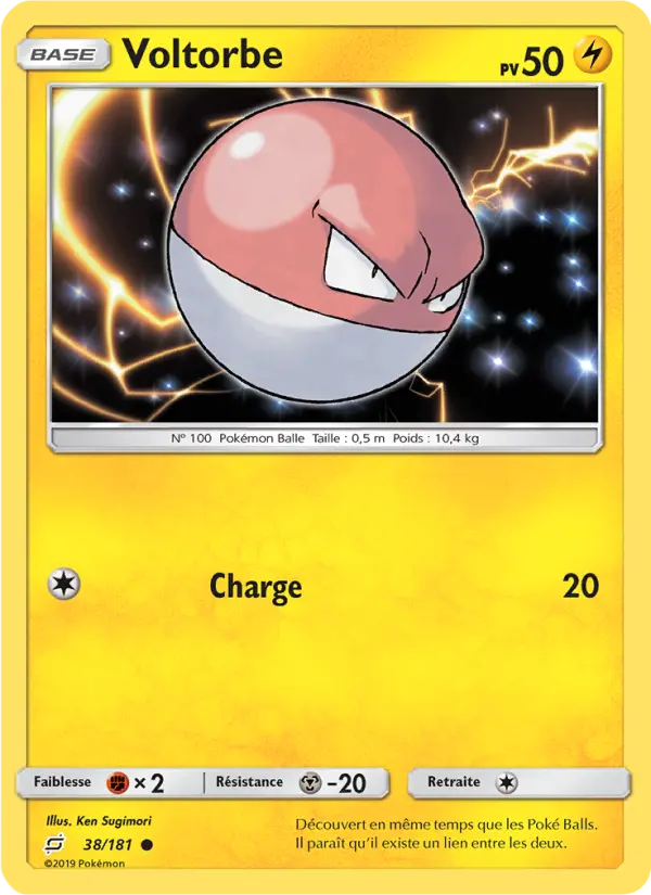 Voltorbe — carte 38 de l’extension Duo de Choc