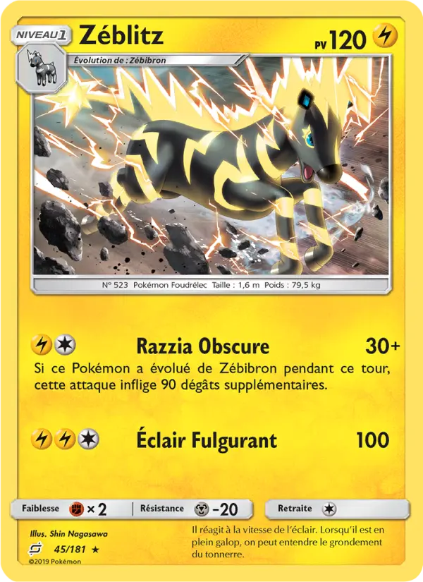 Zéblitz — carte 45 de l’extension Duo de Choc