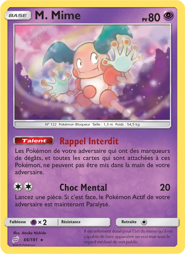 M. Mime — carte 66 de l’extension Duo de Choc
