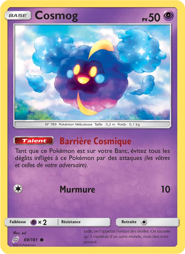 Cosmog — carte 69 de l’extension Duo de Choc