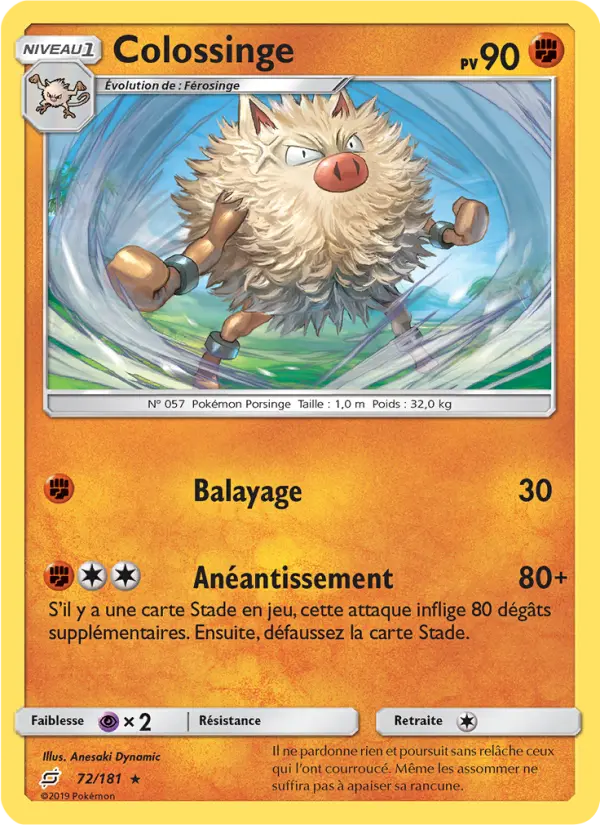 Colossinge — carte 72 de l’extension Duo de Choc