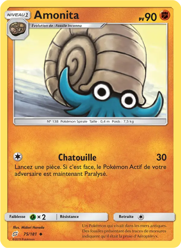 Amonita — carte 75 de l’extension Duo de Choc