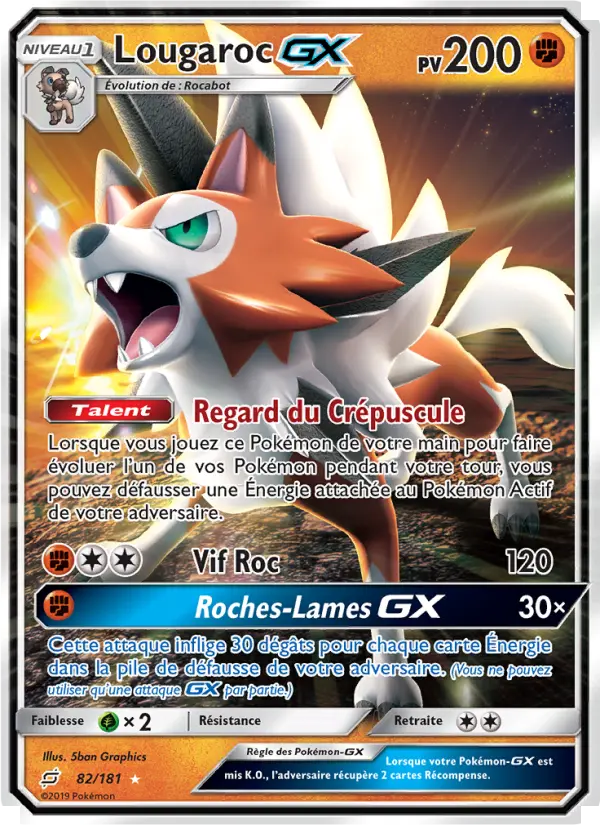 Lougaroc GX — carte 82 de l’extension Duo de Choc