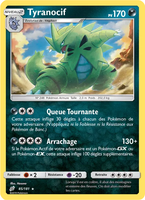 Tyranocif — carte 85 de l’extension Duo de Choc