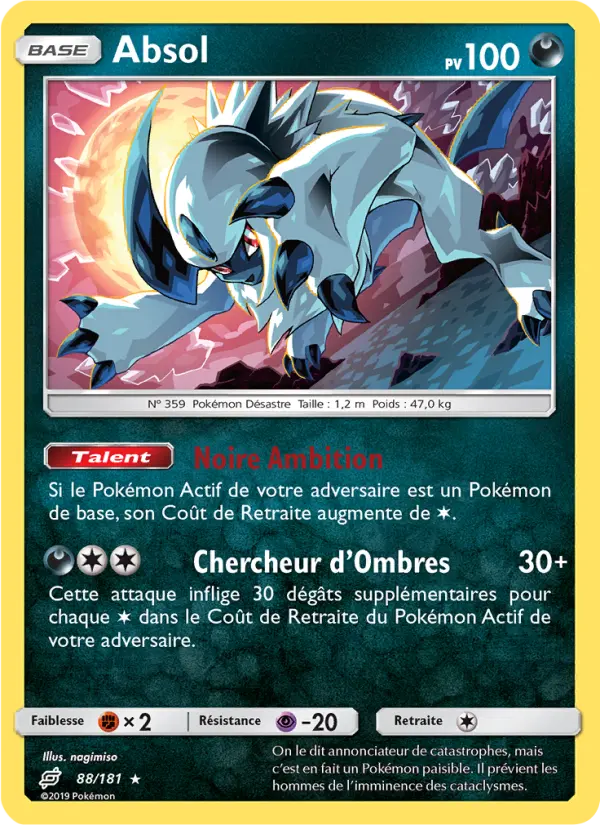 Absol — carte 88 de l’extension Duo de Choc