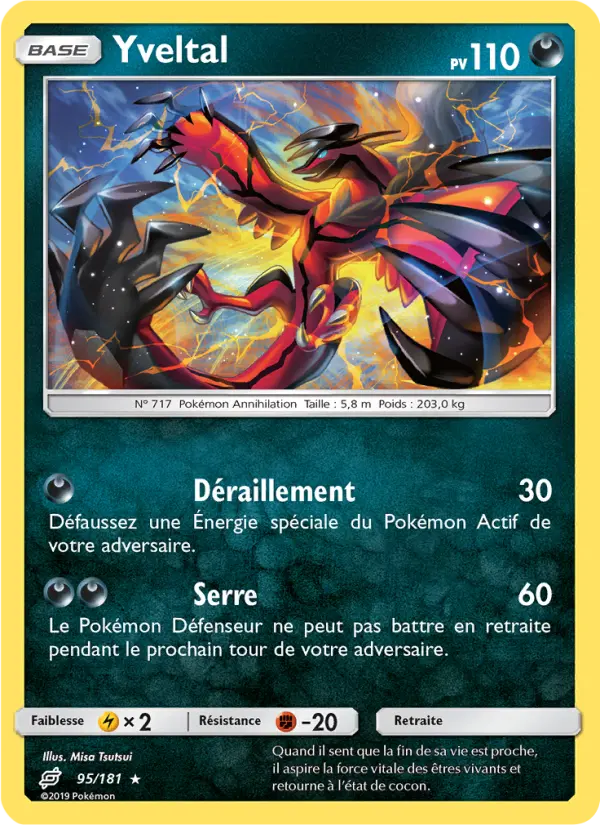 Yveltal — carte 95 de l’extension Duo de Choc