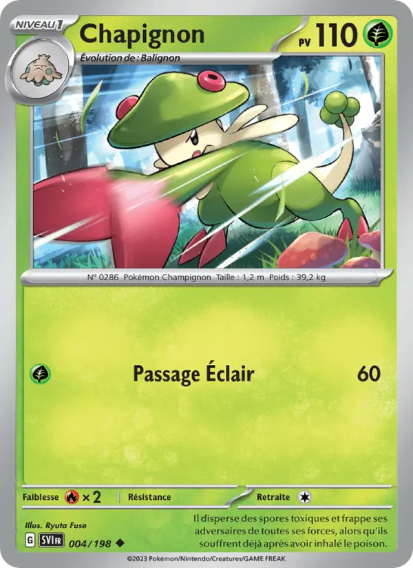 Chapignon — carte 004 de l’extension Écarlate et Violet