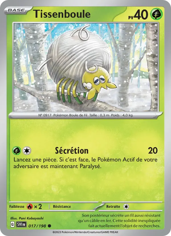 Tissenboule — carte 017 de l’extension Écarlate et Violet