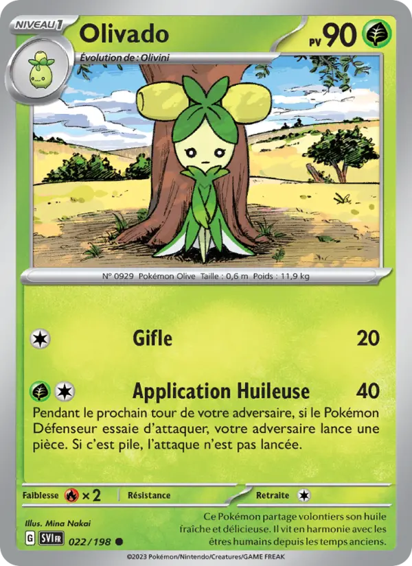 Olivado — carte 022 de l’extension Écarlate et Violet