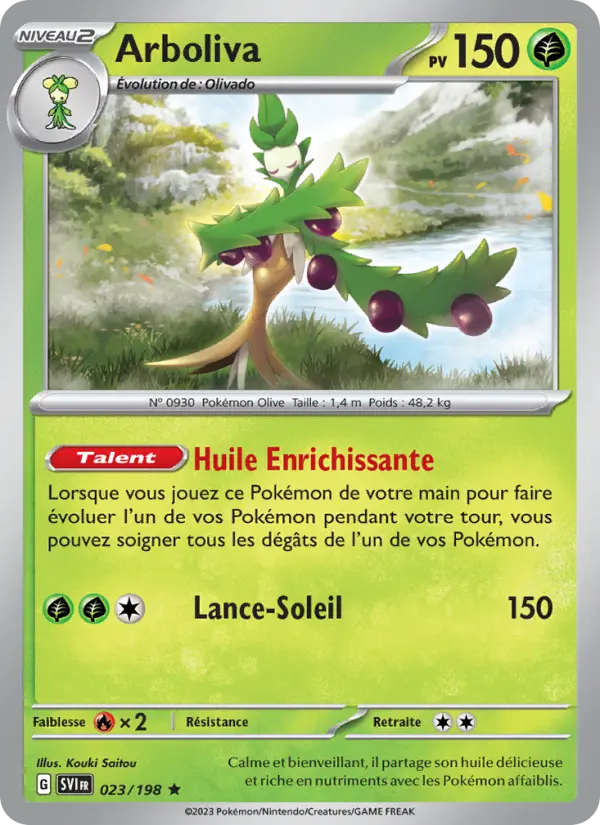 Arboliva — carte 023 de l’extension Écarlate et Violet