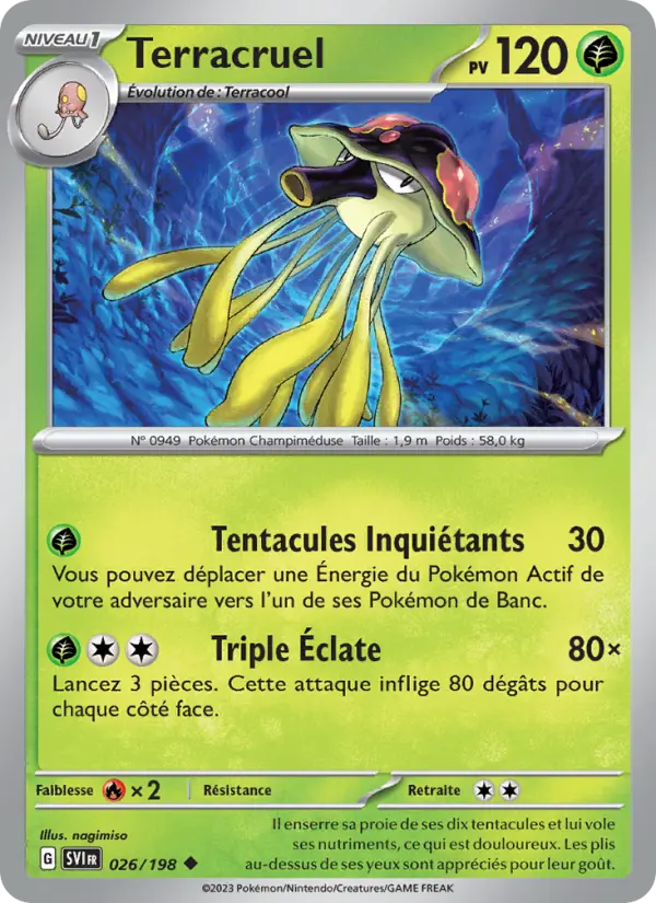 Terracruel — carte 026 de l’extension Écarlate et Violet