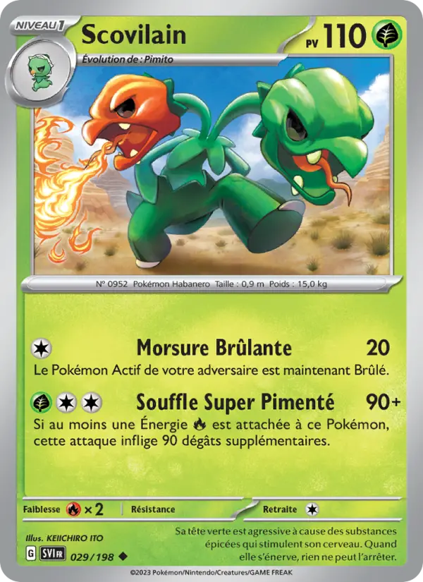 Scovilain — carte 029 de l’extension Écarlate et Violet