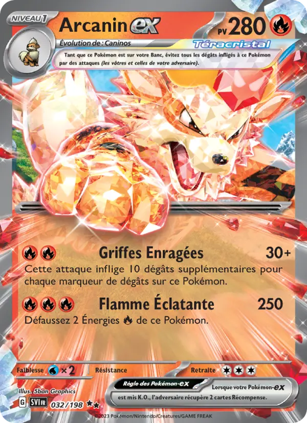 Arcanin-ex — carte 032 de l’extension Écarlate et Violet