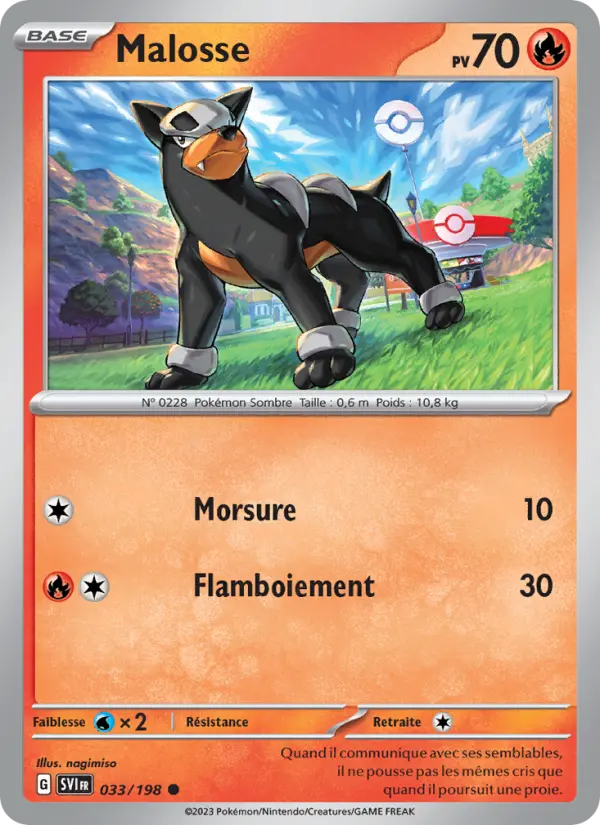 Malosse — carte 033 de l’extension Écarlate et Violet