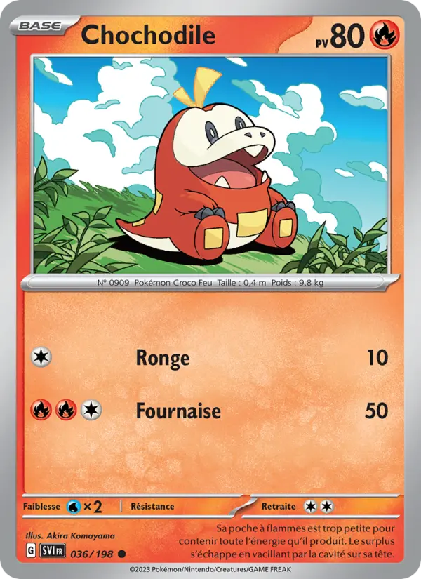 Chochodile — carte 036 de l’extension Écarlate et Violet