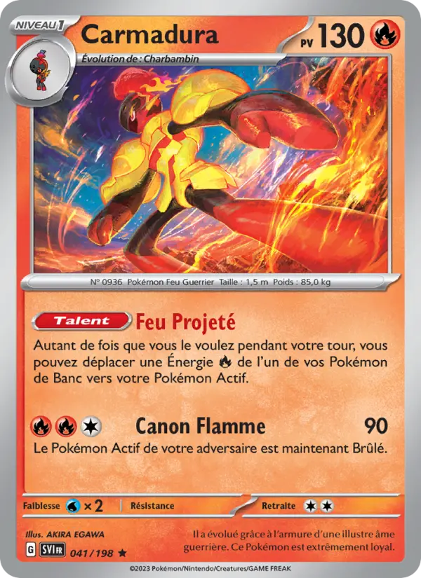 Carmadura — carte 041 de l’extension Écarlate et Violet