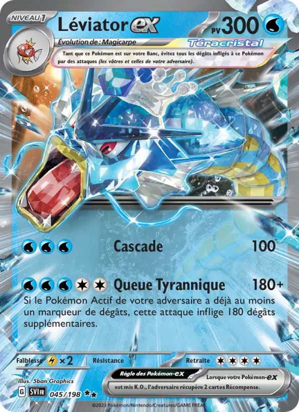 Léviator-ex — carte 045 de l’extension Écarlate et Violet