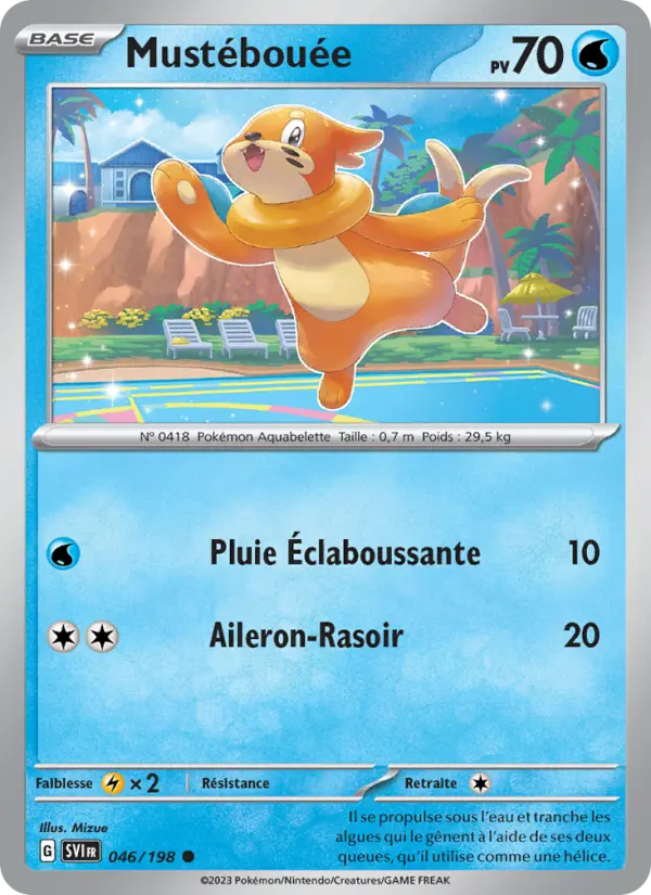 Mustébouée — carte 046 de l’extension Écarlate et Violet