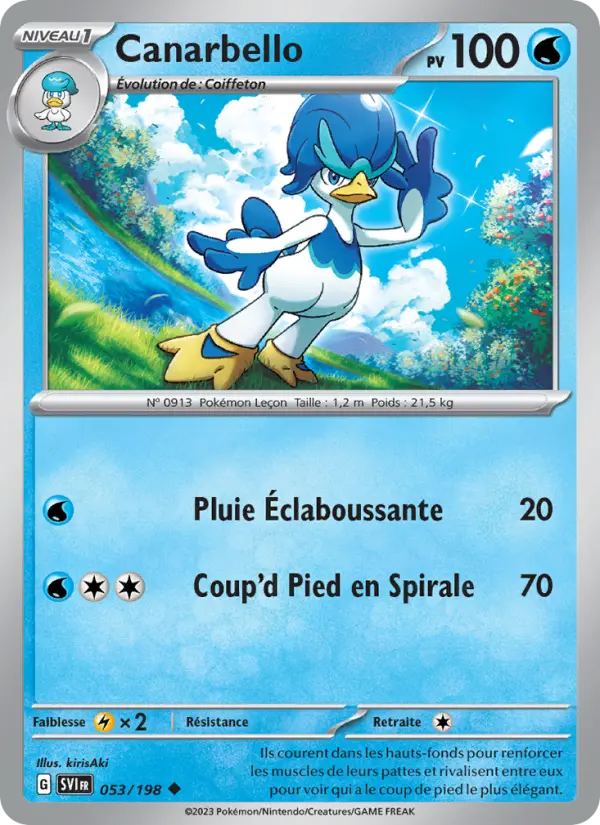 Canarbello — carte 053 de l’extension Écarlate et Violet