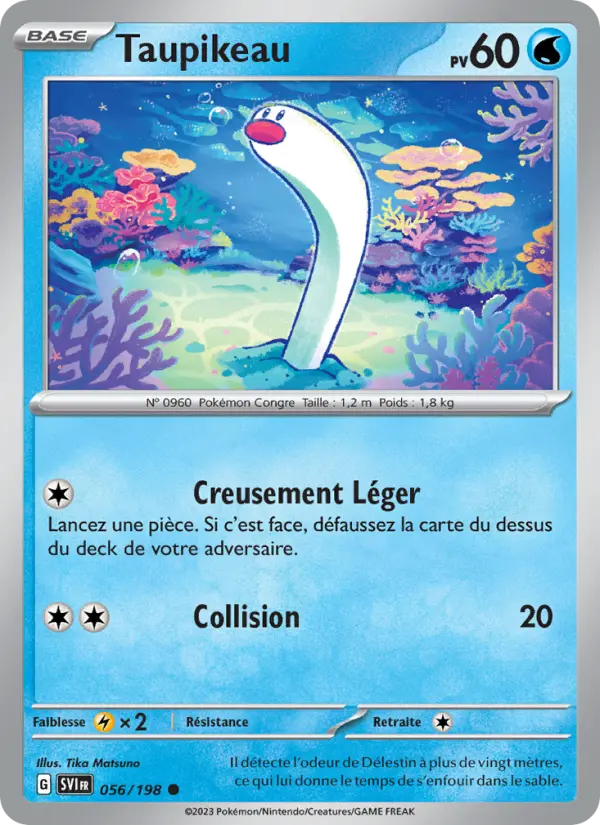 Taupikeau — carte 056 de l’extension Écarlate et Violet