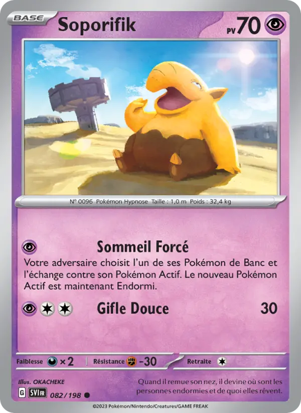 Soporifik — carte 082 de l’extension Écarlate et Violet