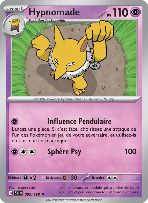 Hypnomade — carte 083 de l’extension Écarlate et Violet
