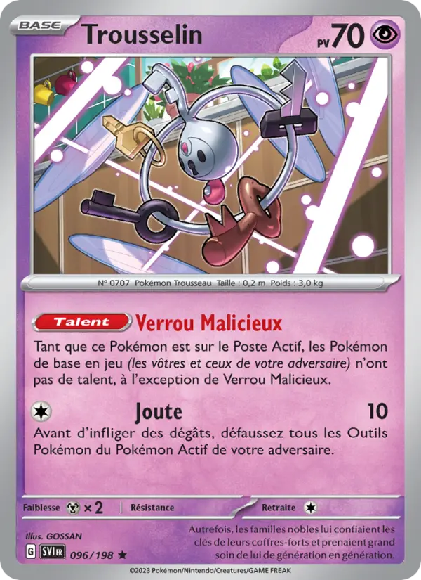 Trousselin — carte 096 de l’extension Écarlate et Violet
