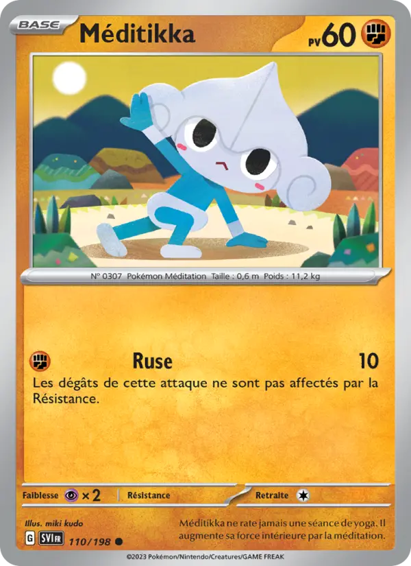 Méditikka — carte 110 de l’extension Écarlate et Violet