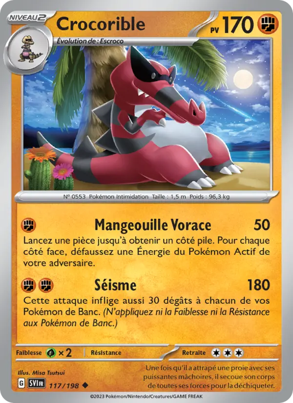 Crocorible — carte 117 de l’extension Écarlate et Violet